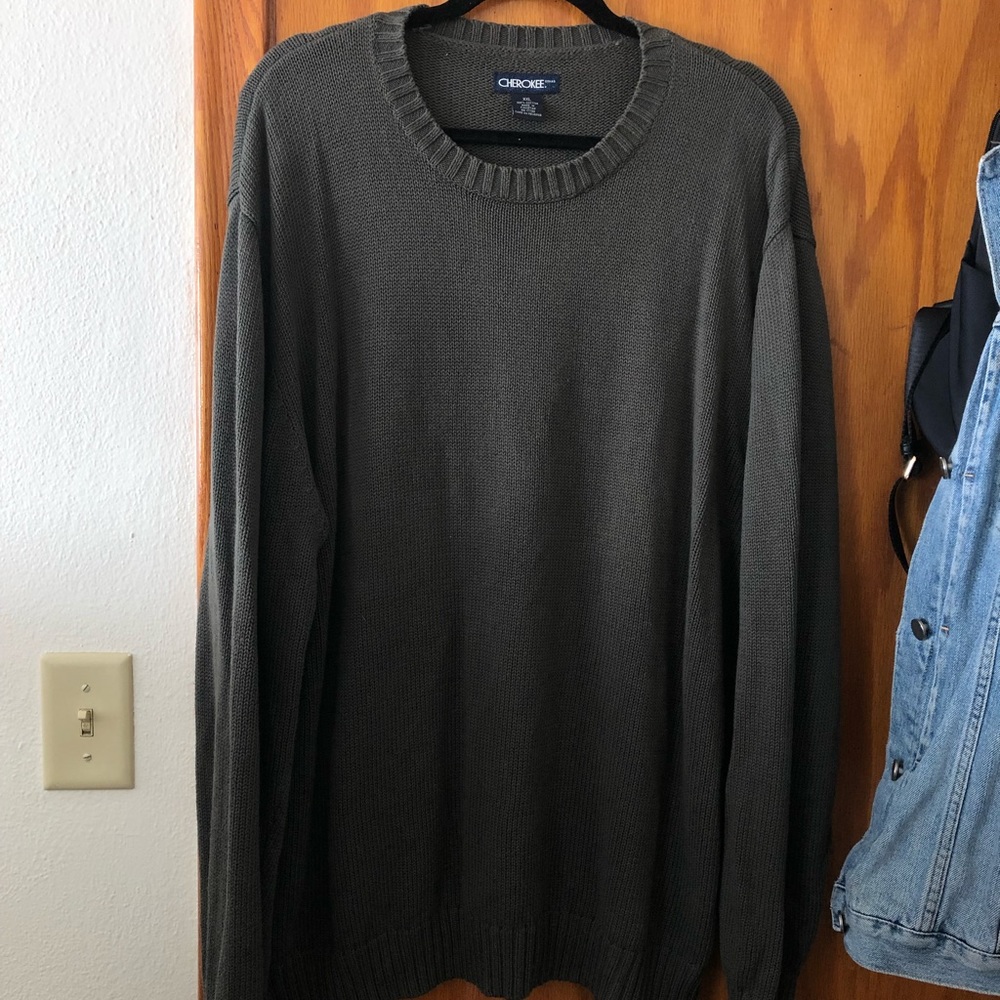 Khaki Green Knit Sweater
